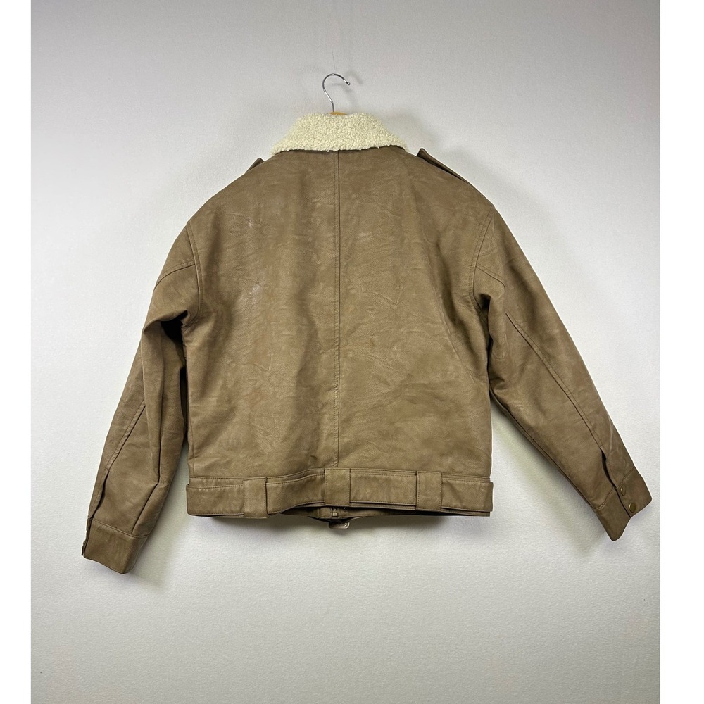 Universal Thread Bomber Jacket Womens Medium Brow… - image 2